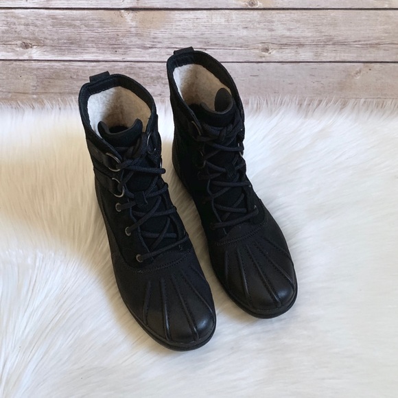 UGG Black Azaria Waterproof Duck Boots - Picture 3 of 8
